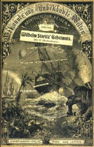 Hartleben - Broschur - Umschlagillustration, hier Wilhelm Storitz' Geheimnis